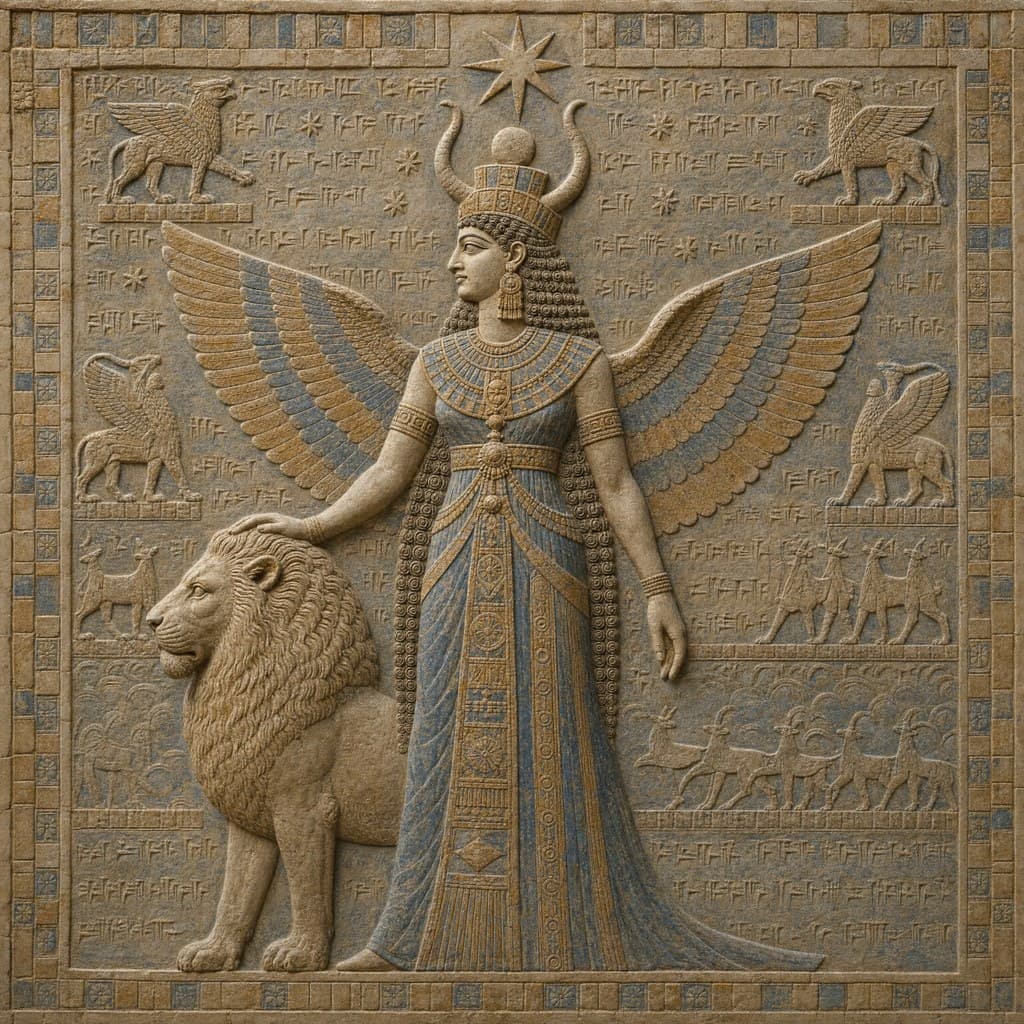 Inanna — Palace Relief — Square