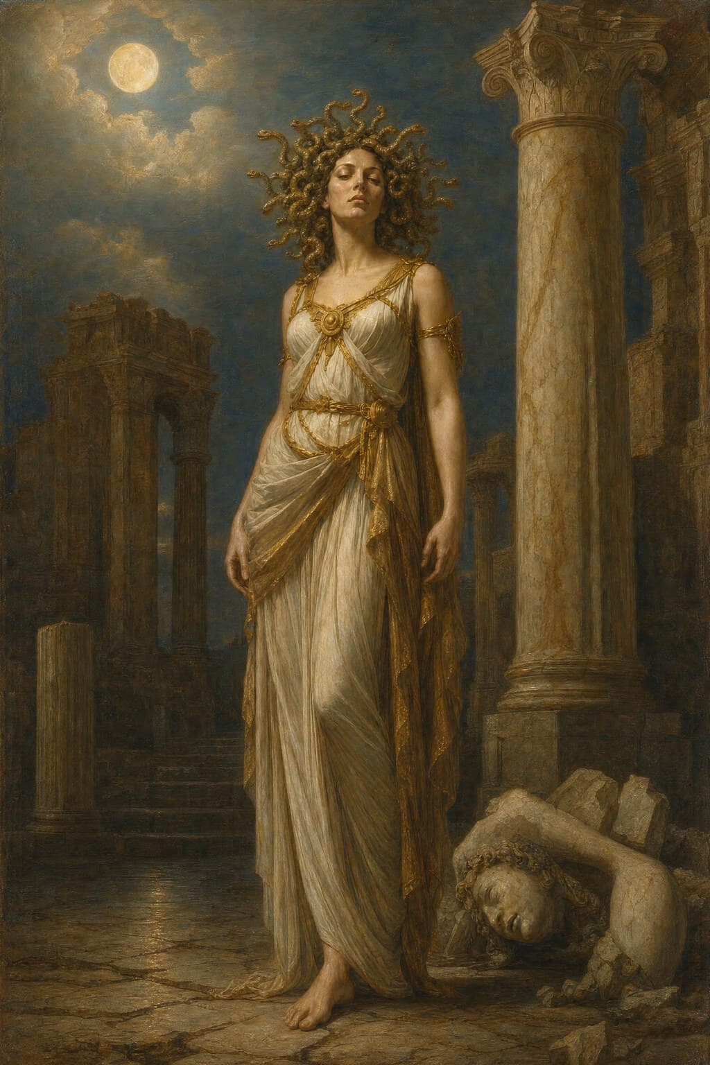 Medusa — Renaissance Oil — Portrait