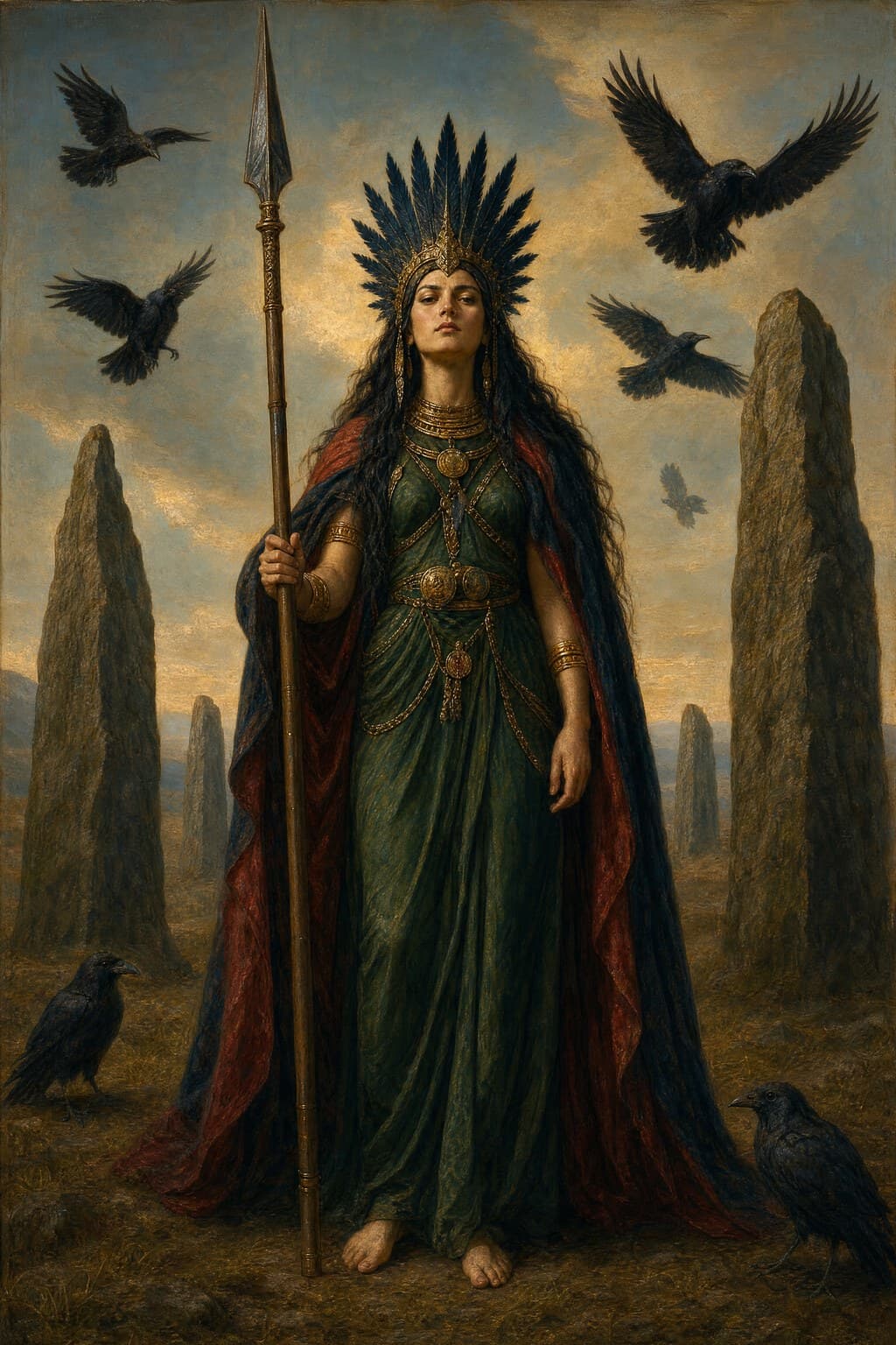 The Morrígan — Renaissance Oil — Portrait