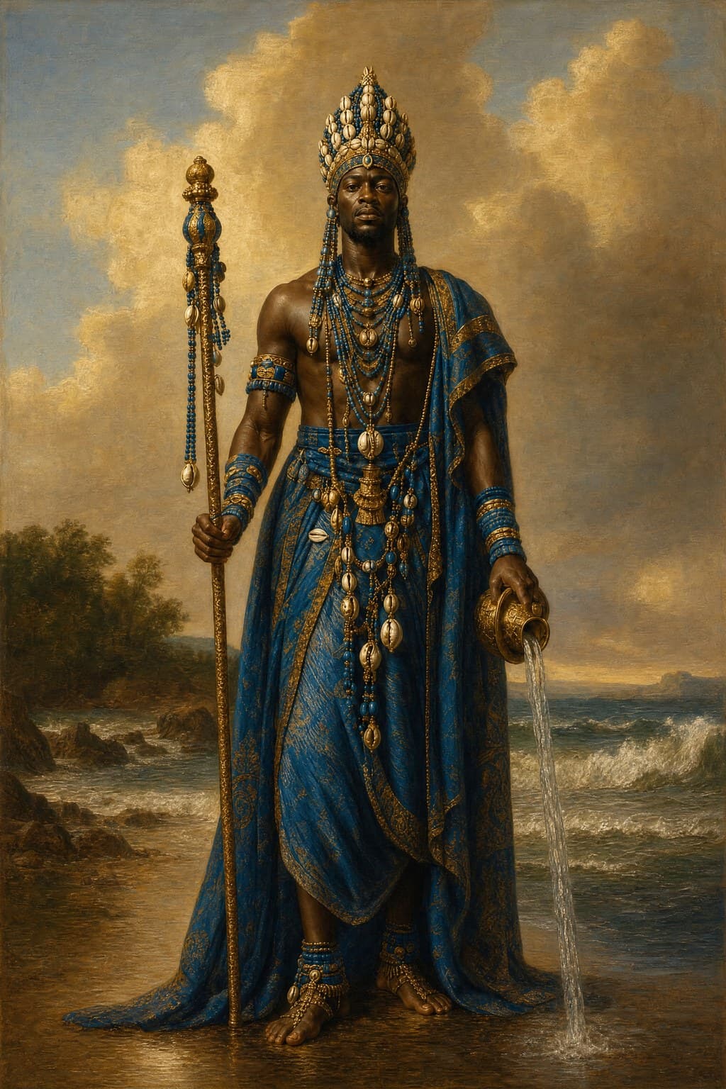 The River Crown — Renaissance Oil — Portrait