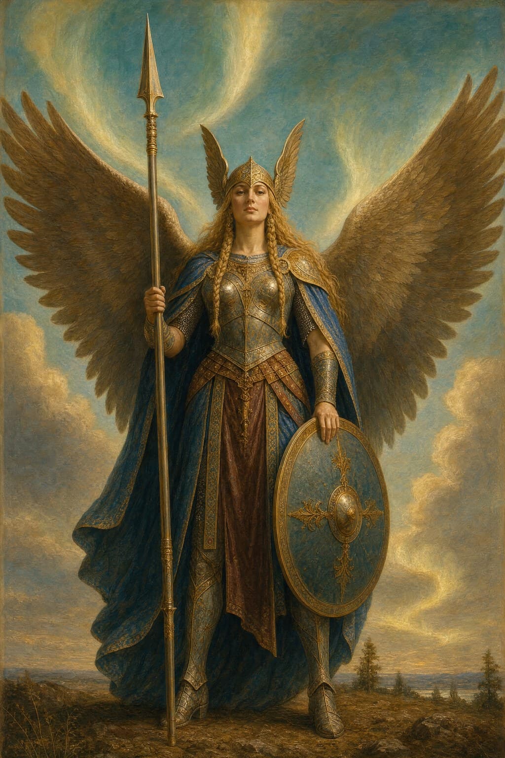 The Valkyrie — Renaissance Oil — Portrait
