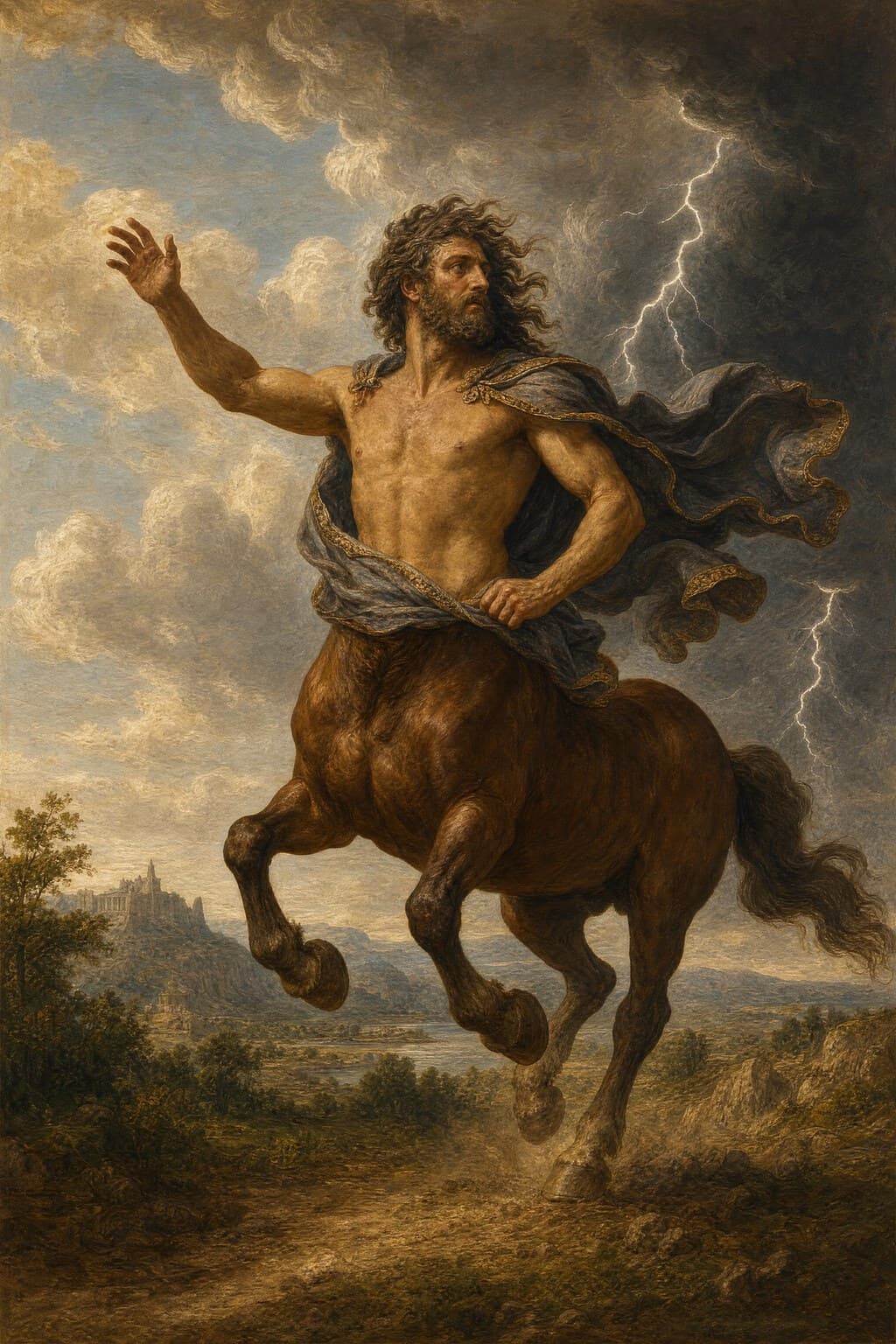 The Centaur — Renaissance Oil — Second Study — Portrait