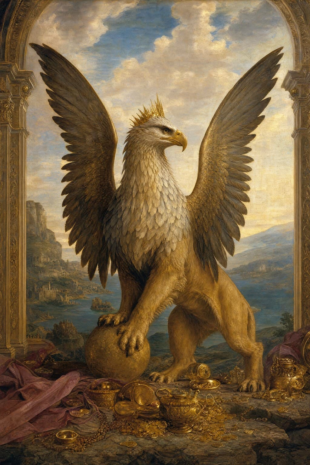 The Griffin — Renaissance Oil — Second Study — Portrait