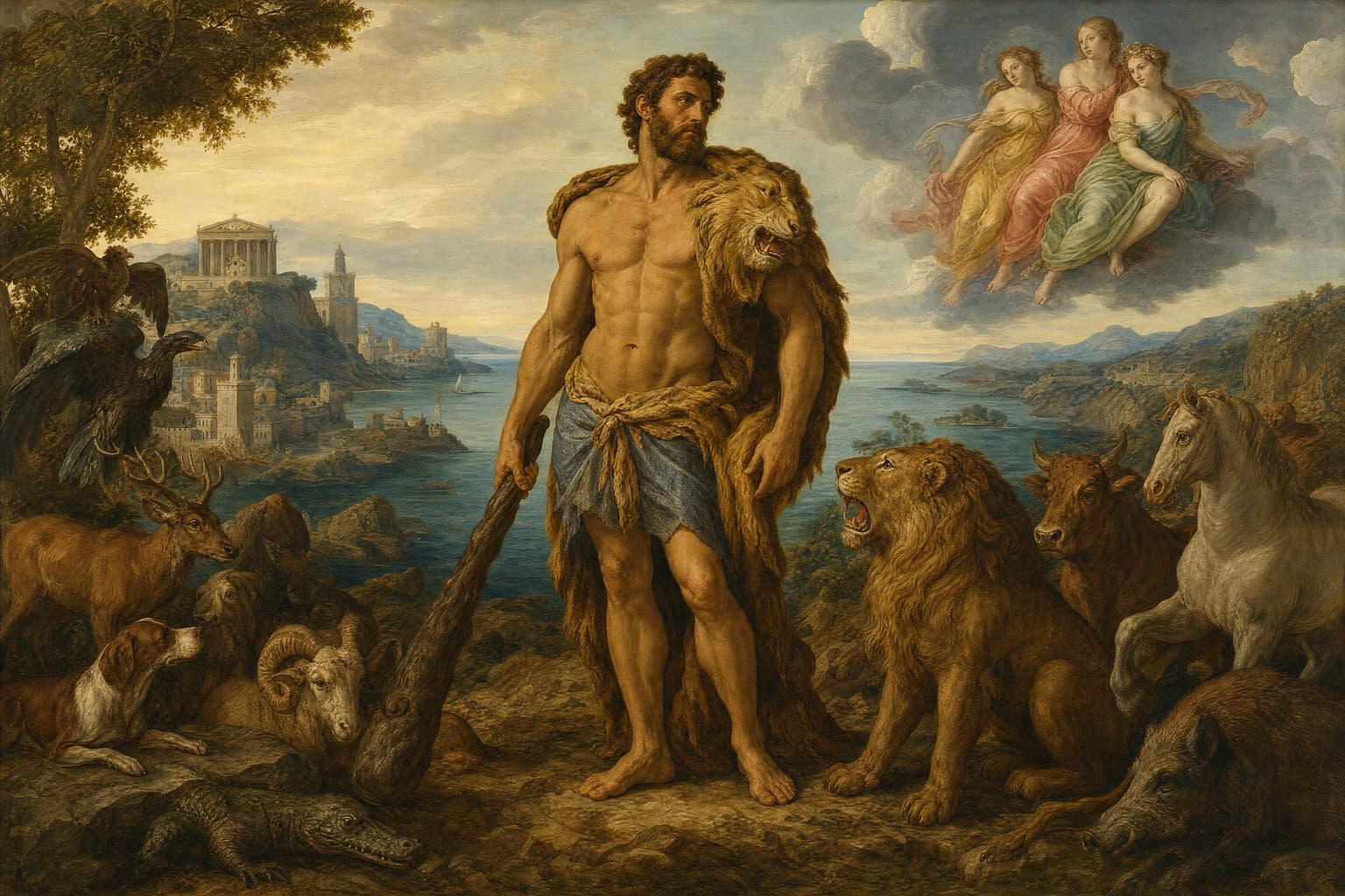 Heracles — Renaissance Oil — Second Study — Cinematic