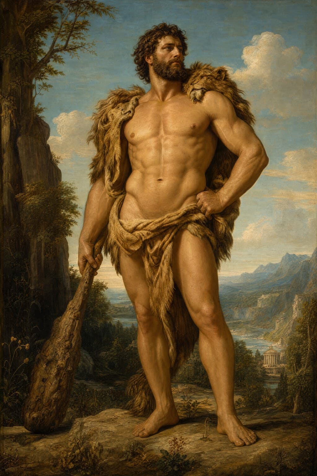 Heracles — Renaissance Oil — Second Study — Portrait
