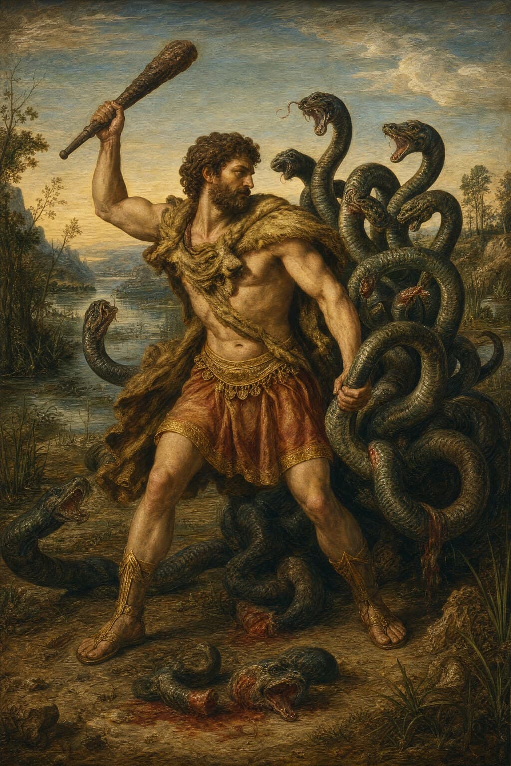 The Hydra — Renaissance Oil — Second Study — Portrait