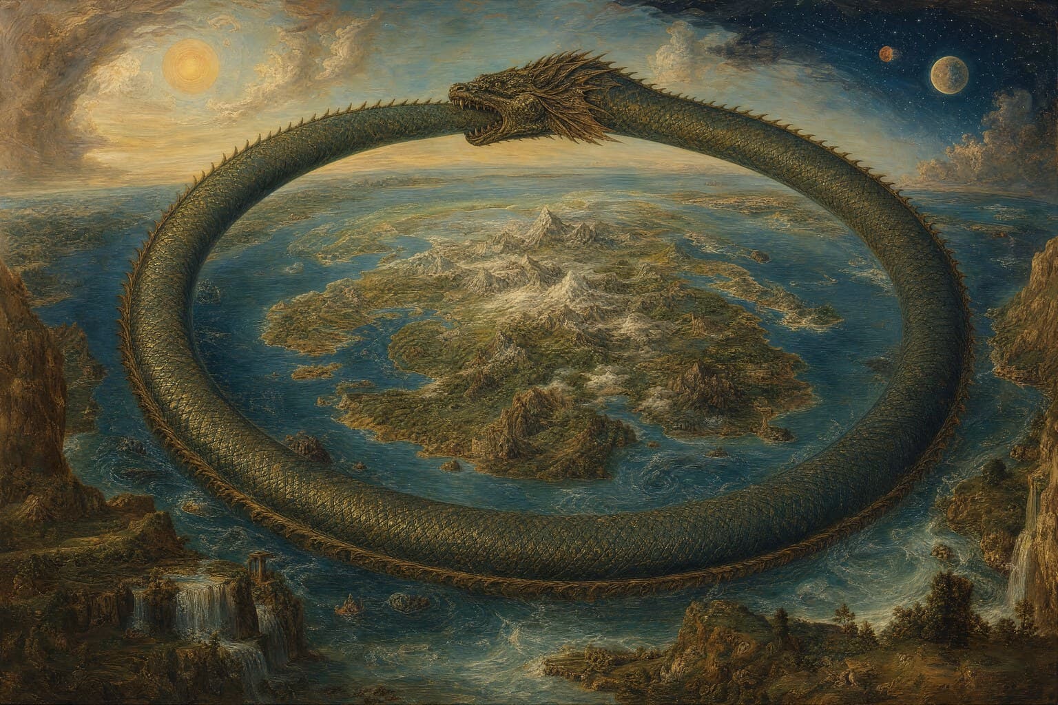 Jörmungandr — Renaissance Oil — Second Study — Cinematic
