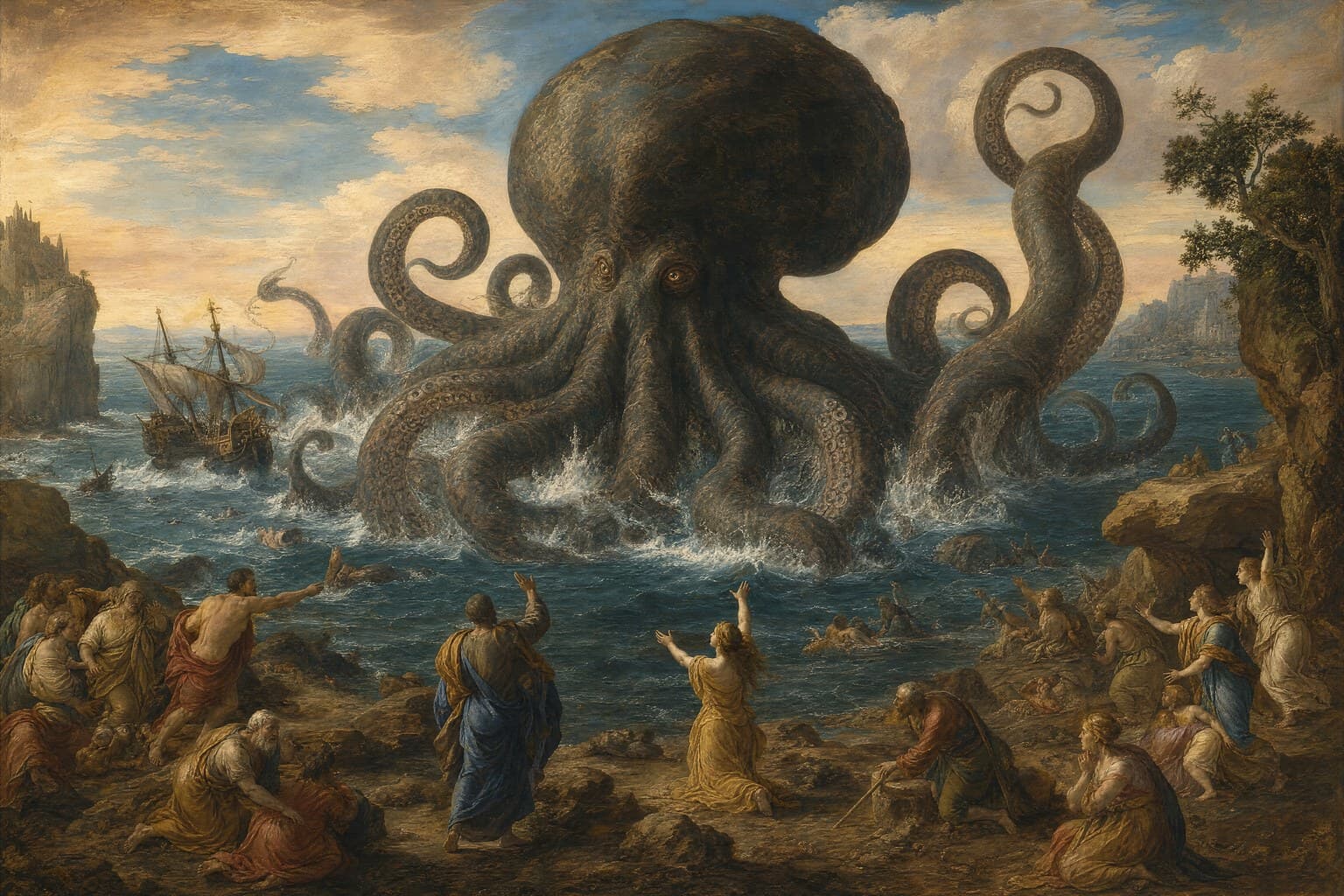 The Kraken — Renaissance Oil — Second Study — Cinematic