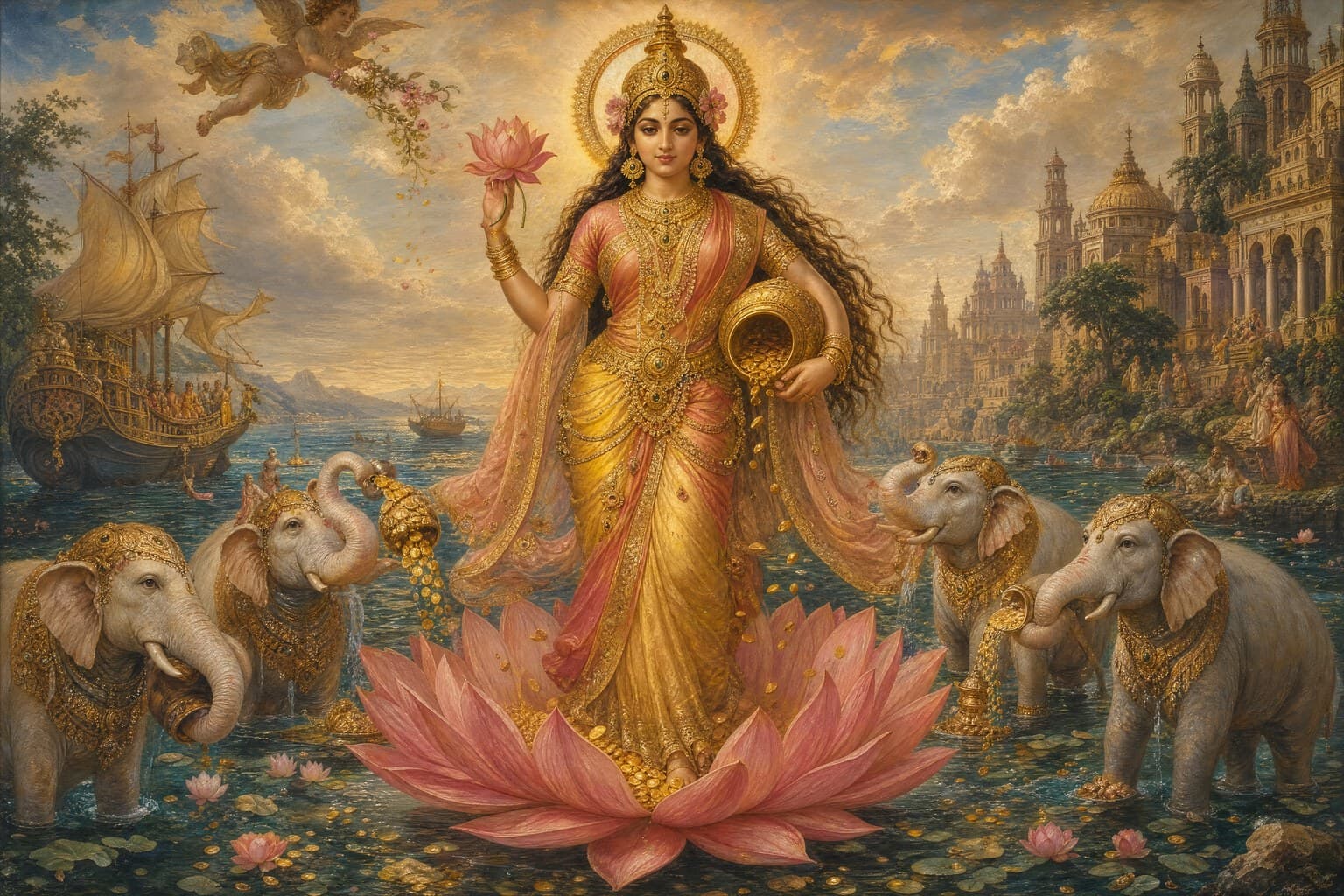 Lakshmi — Renaissance Oil — Second Study — Cinematic