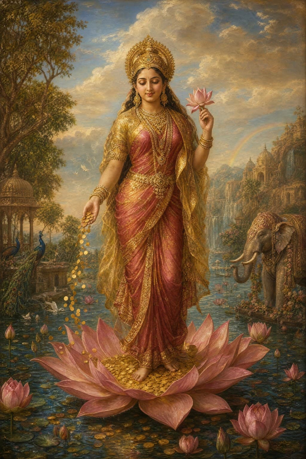 Lakshmi — Renaissance Oil — Second Study — Portrait