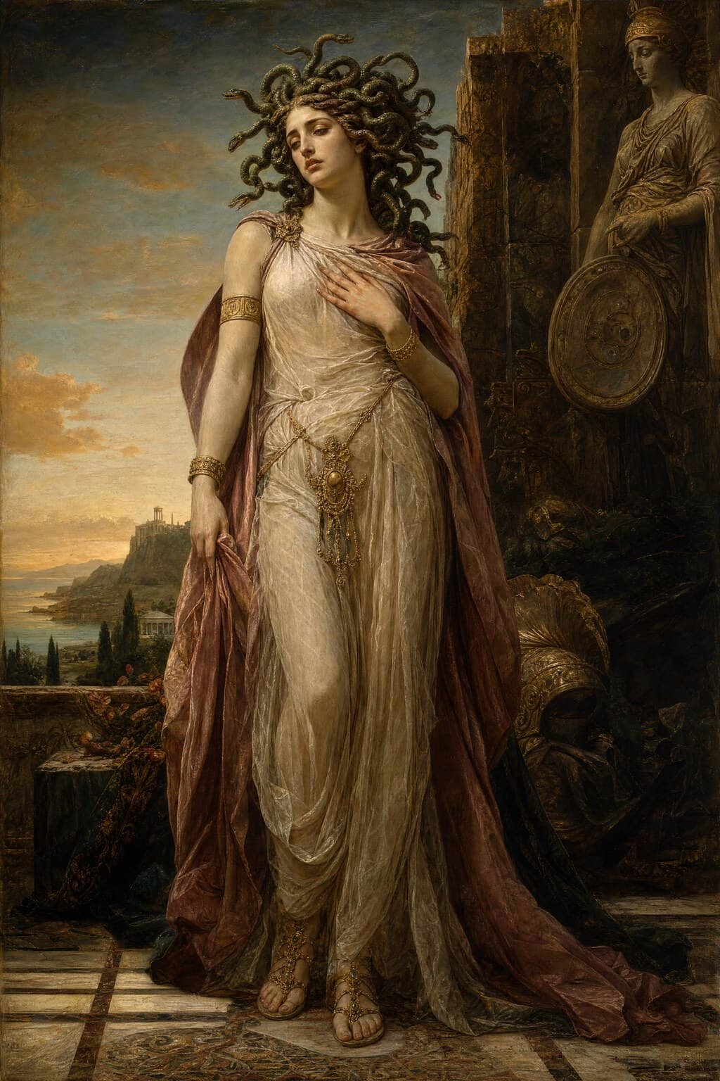 Medusa — Renaissance Oil — Second Study — Portrait