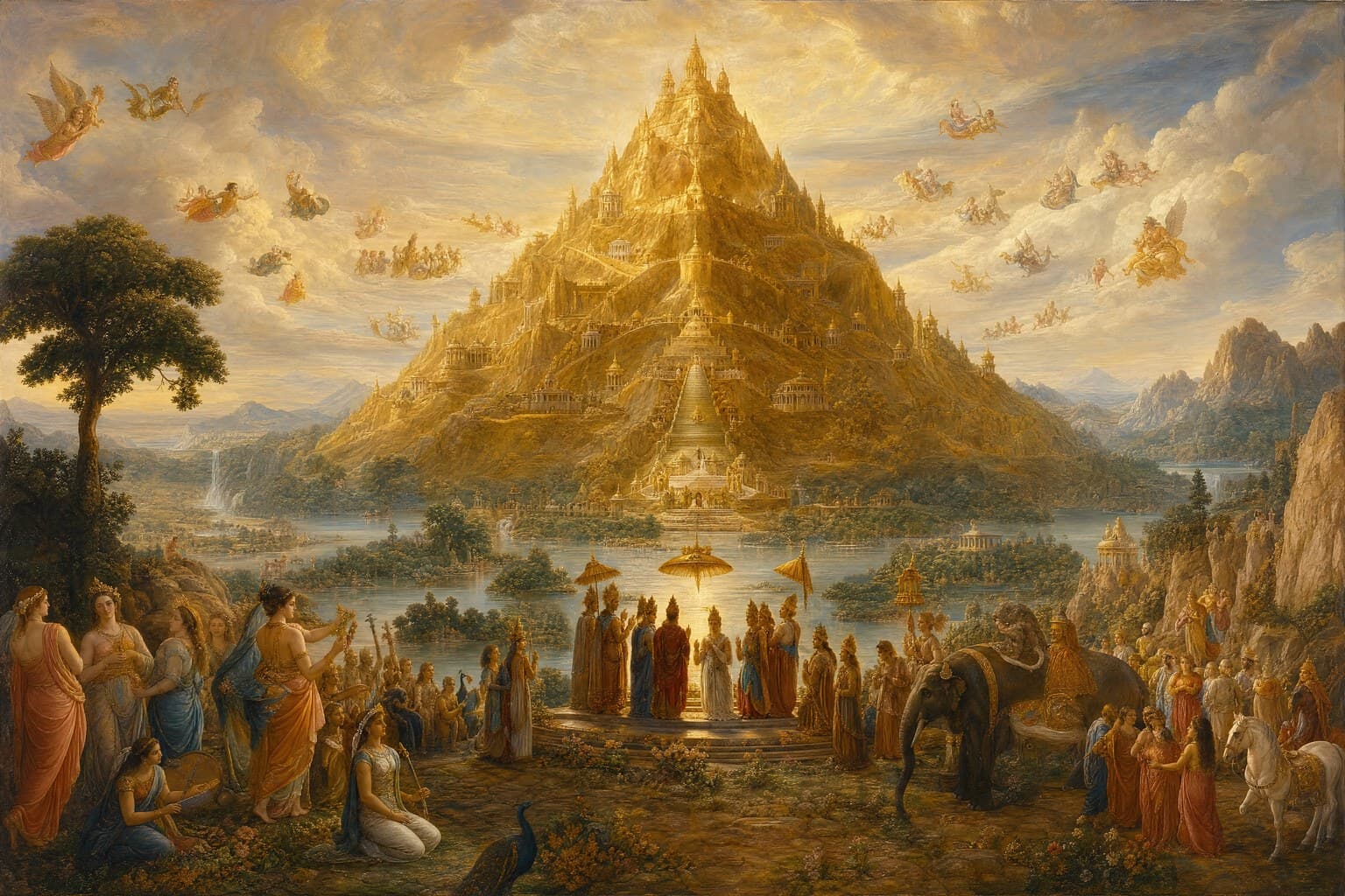 Mount Meru — Renaissance Oil — Second Study — Cinematic