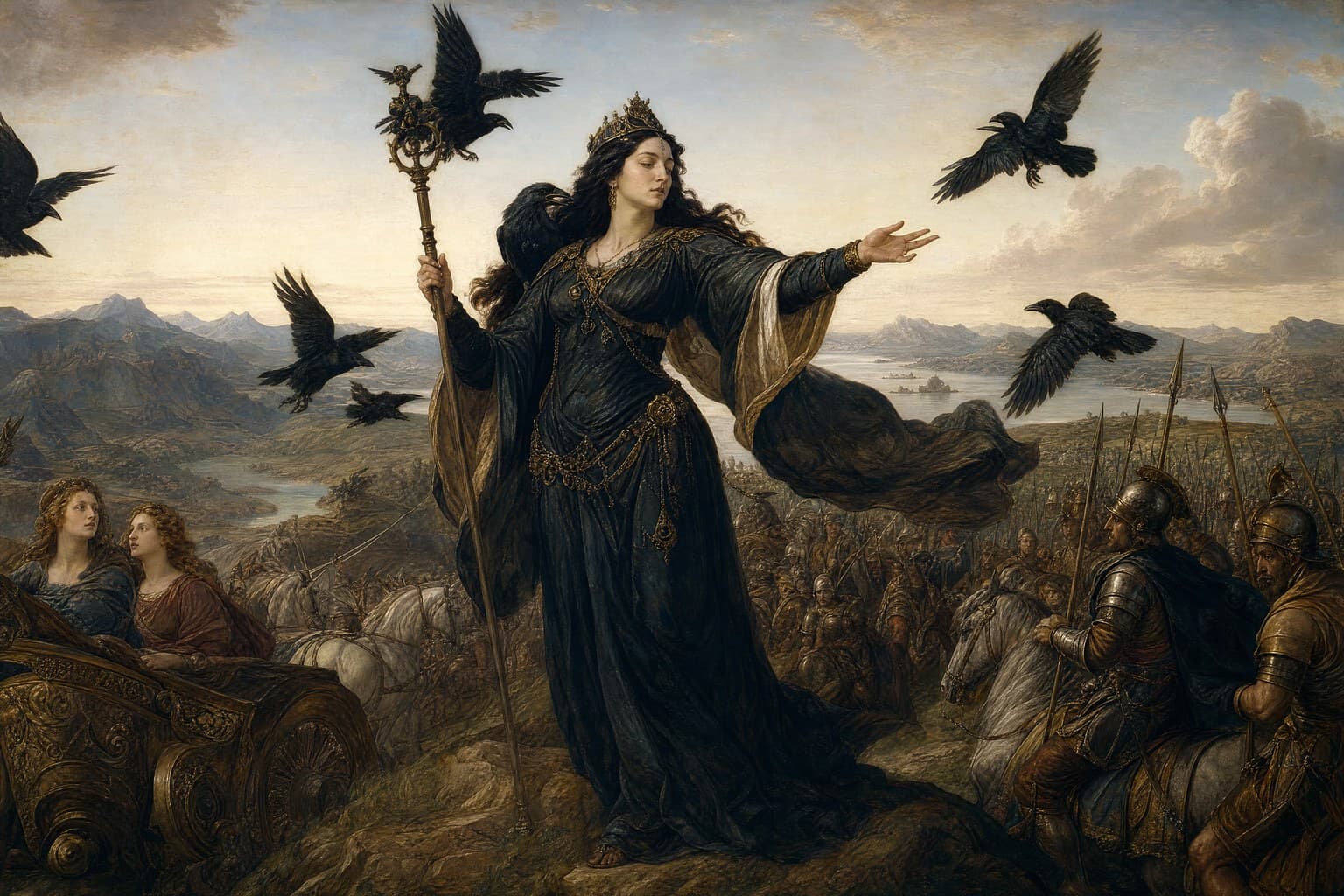 The Morrígan — Renaissance Oil — Second Study — Cinematic