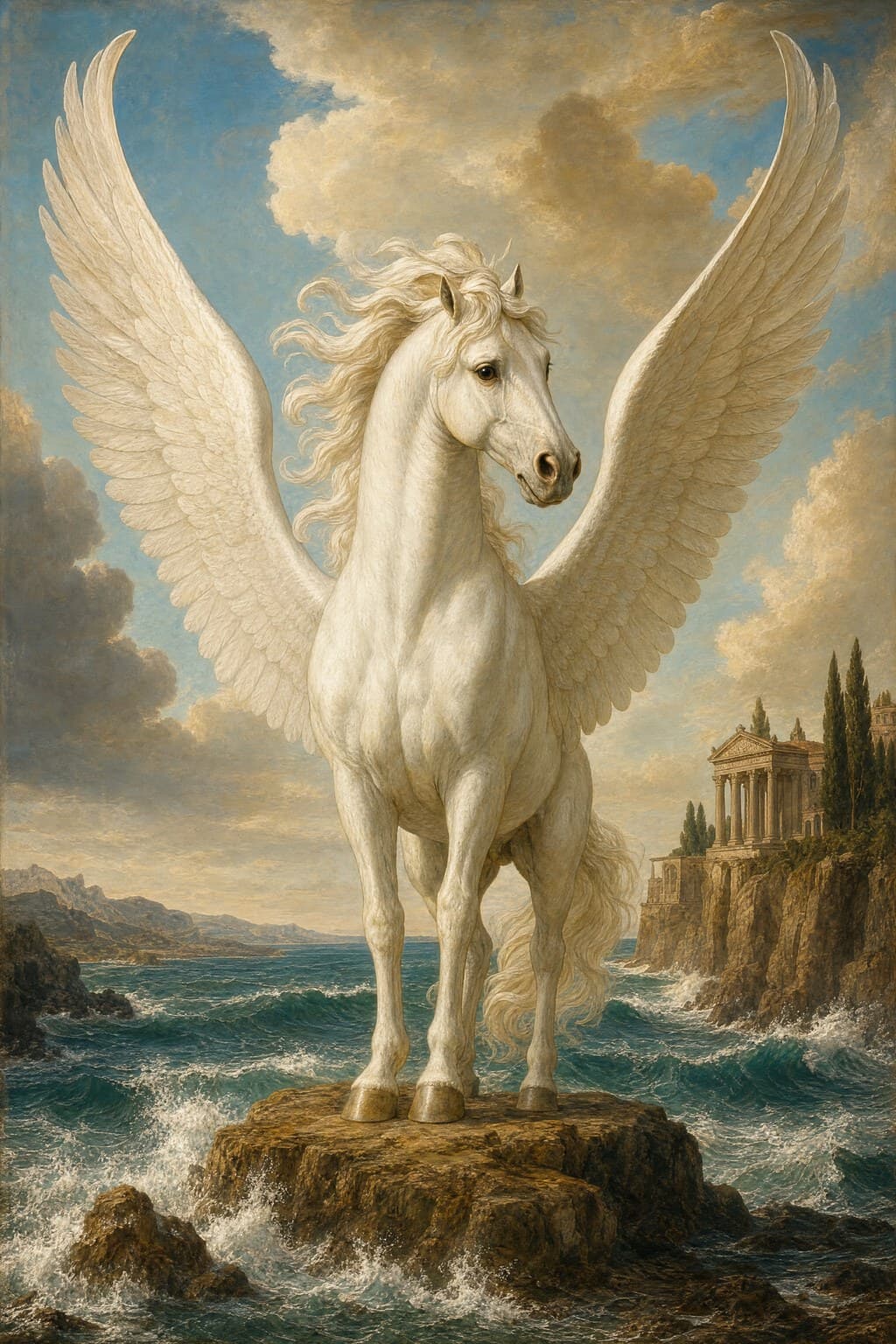 Pegasus — Renaissance Oil — Second Study — Portrait