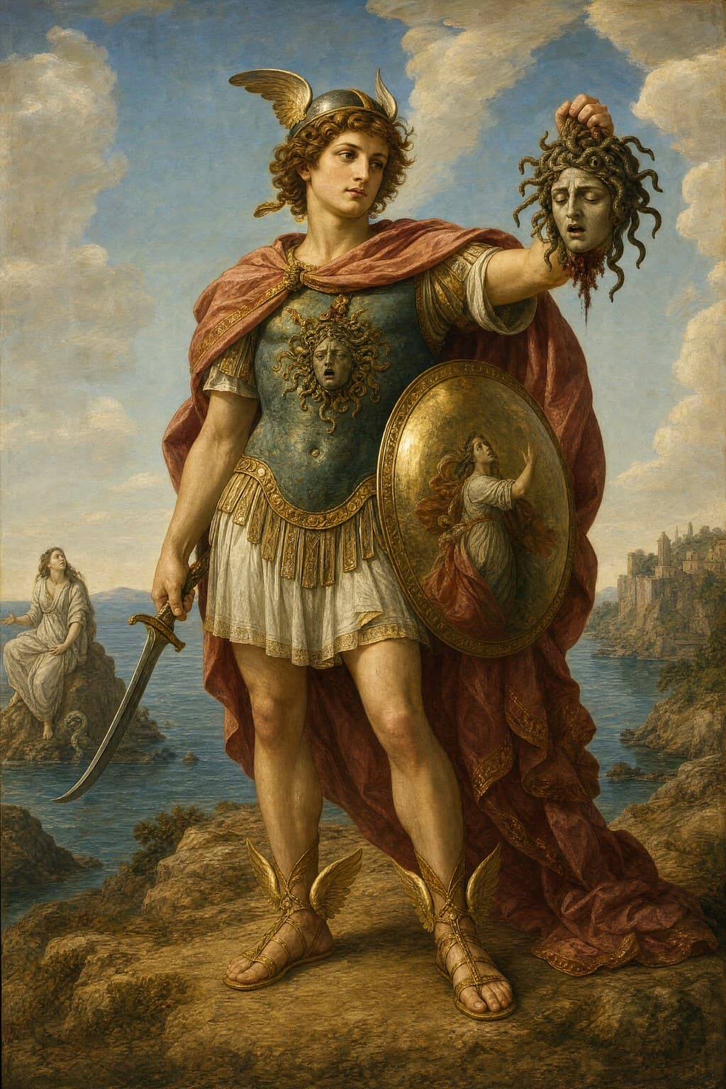 Perseus — Renaissance Oil — Second Study — Portrait