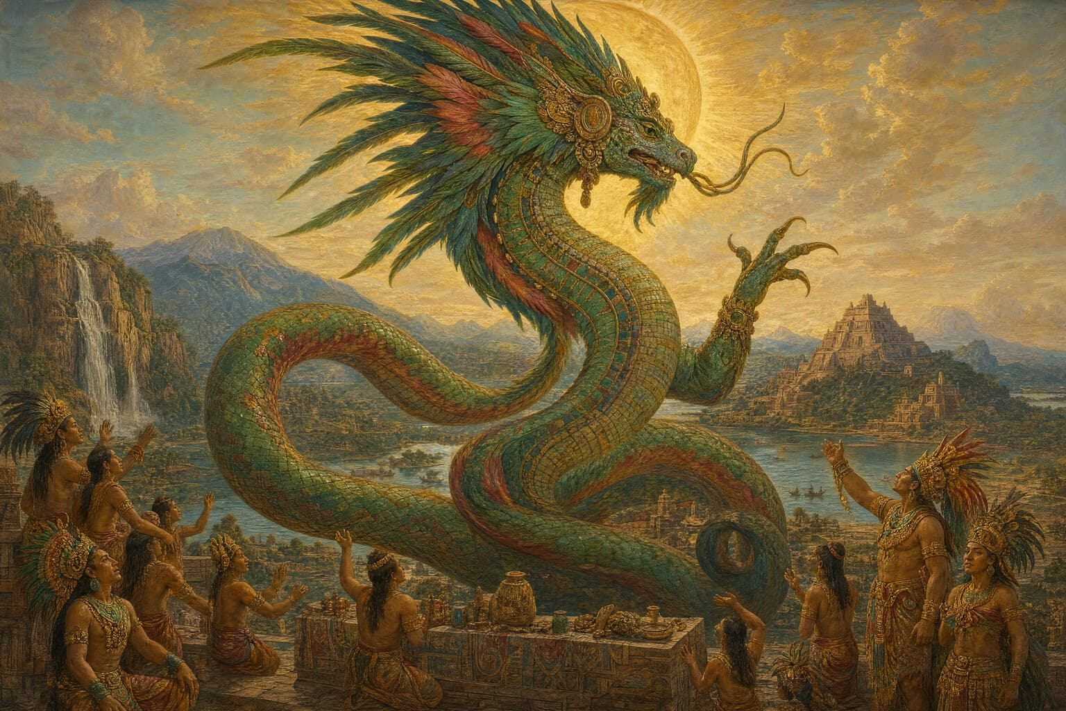 Quetzalcoatl — Renaissance Oil — Second Study — Cinematic