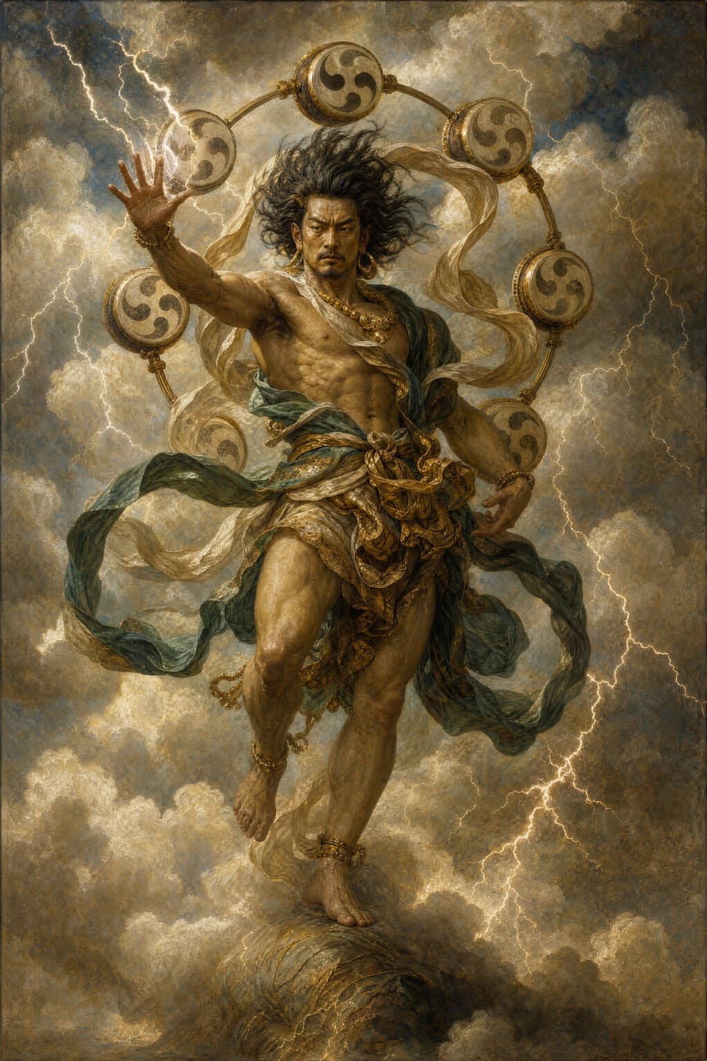 Raijin — Renaissance Oil — Second Study — Portrait