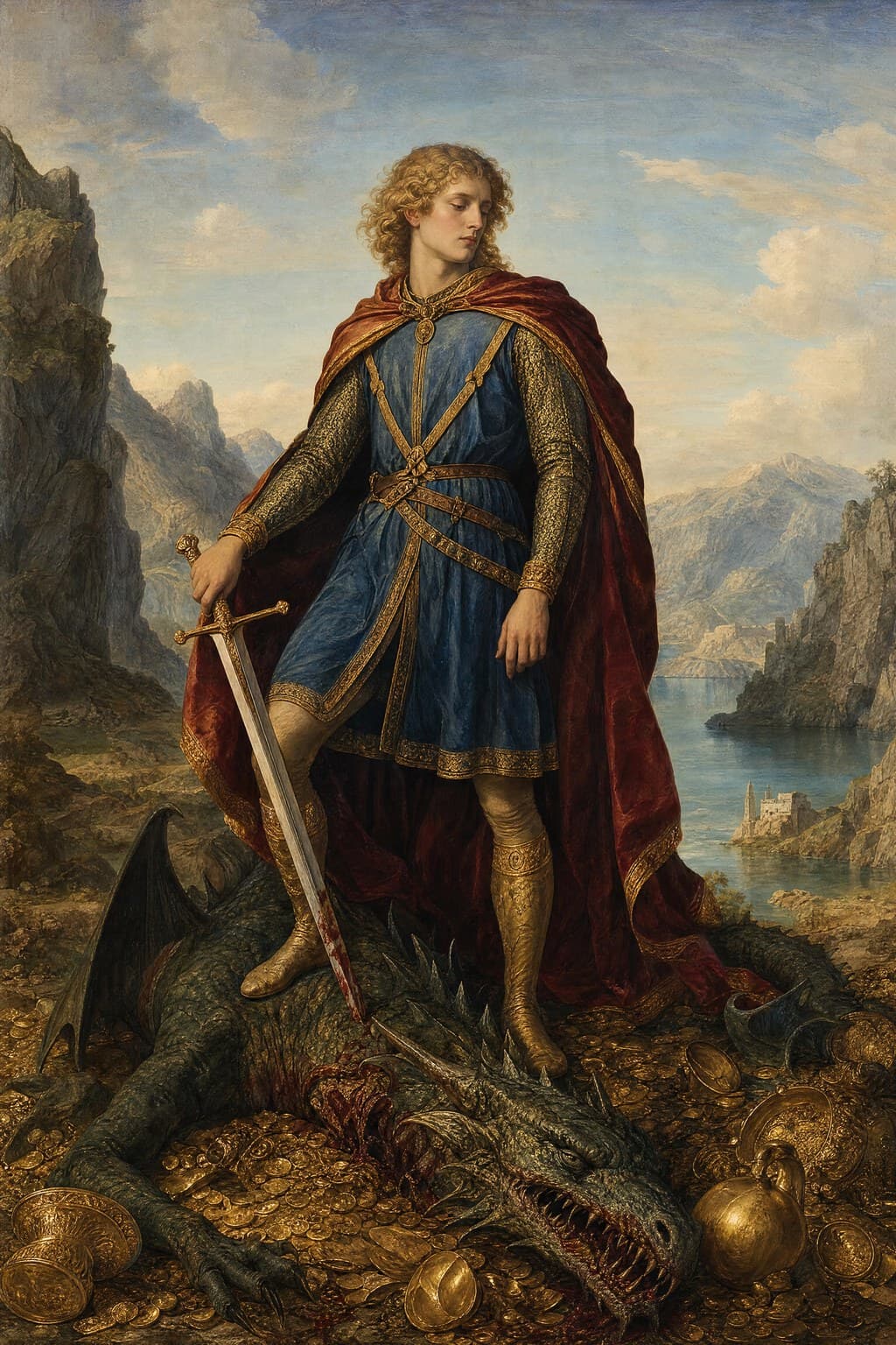 Sigurd — Renaissance Oil — Second Study — Portrait
