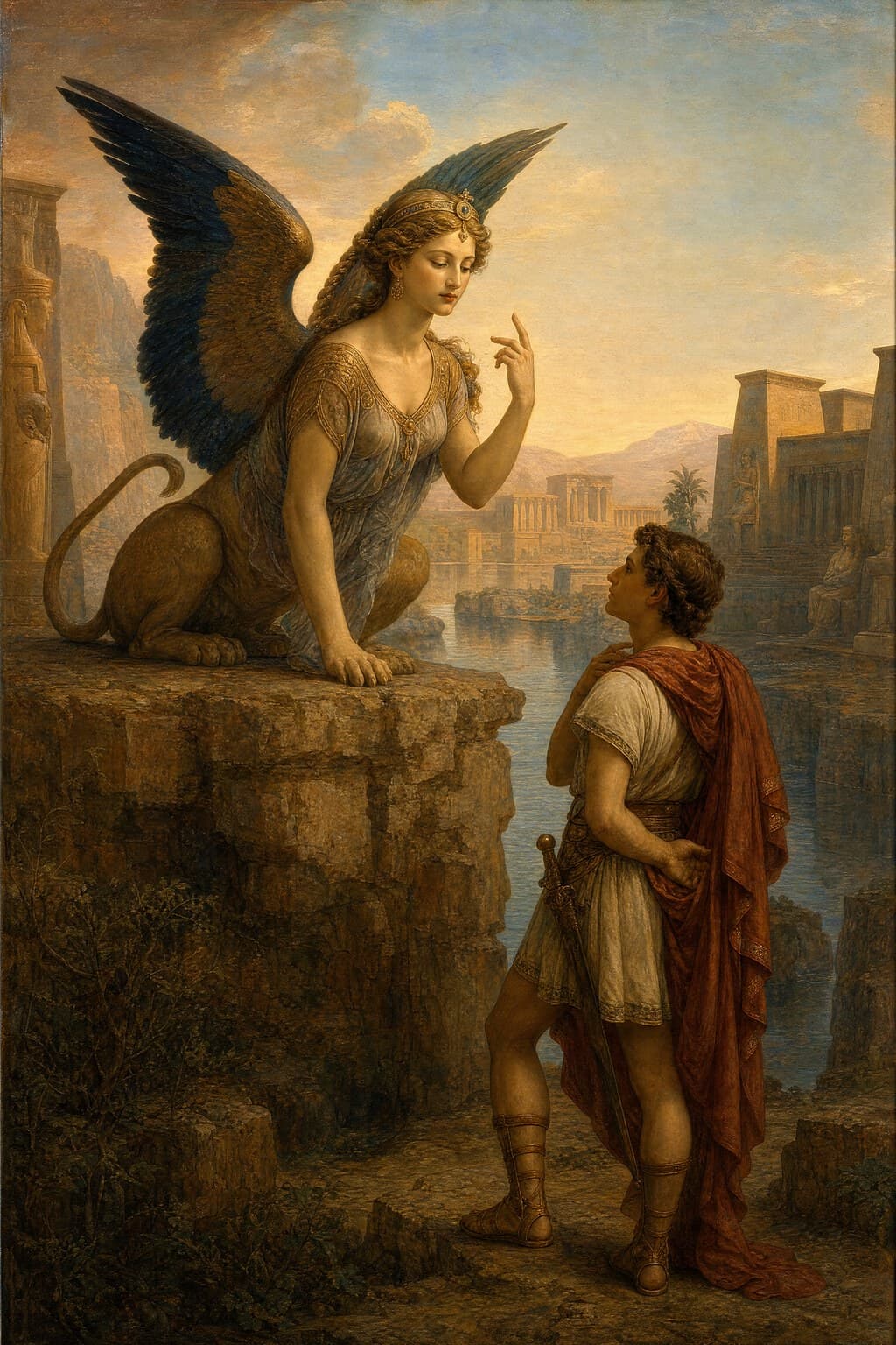 The Sphinx — Renaissance Oil — Second Study — Portrait