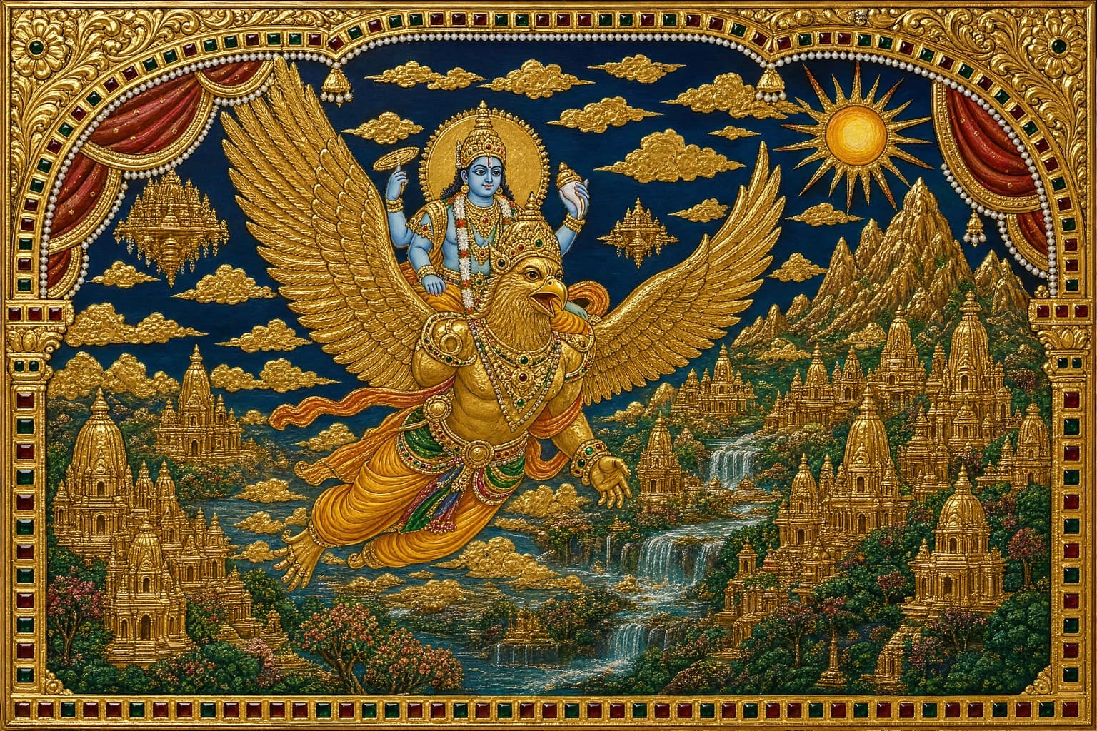 Garuda — Tanjore Gold — Cinematic