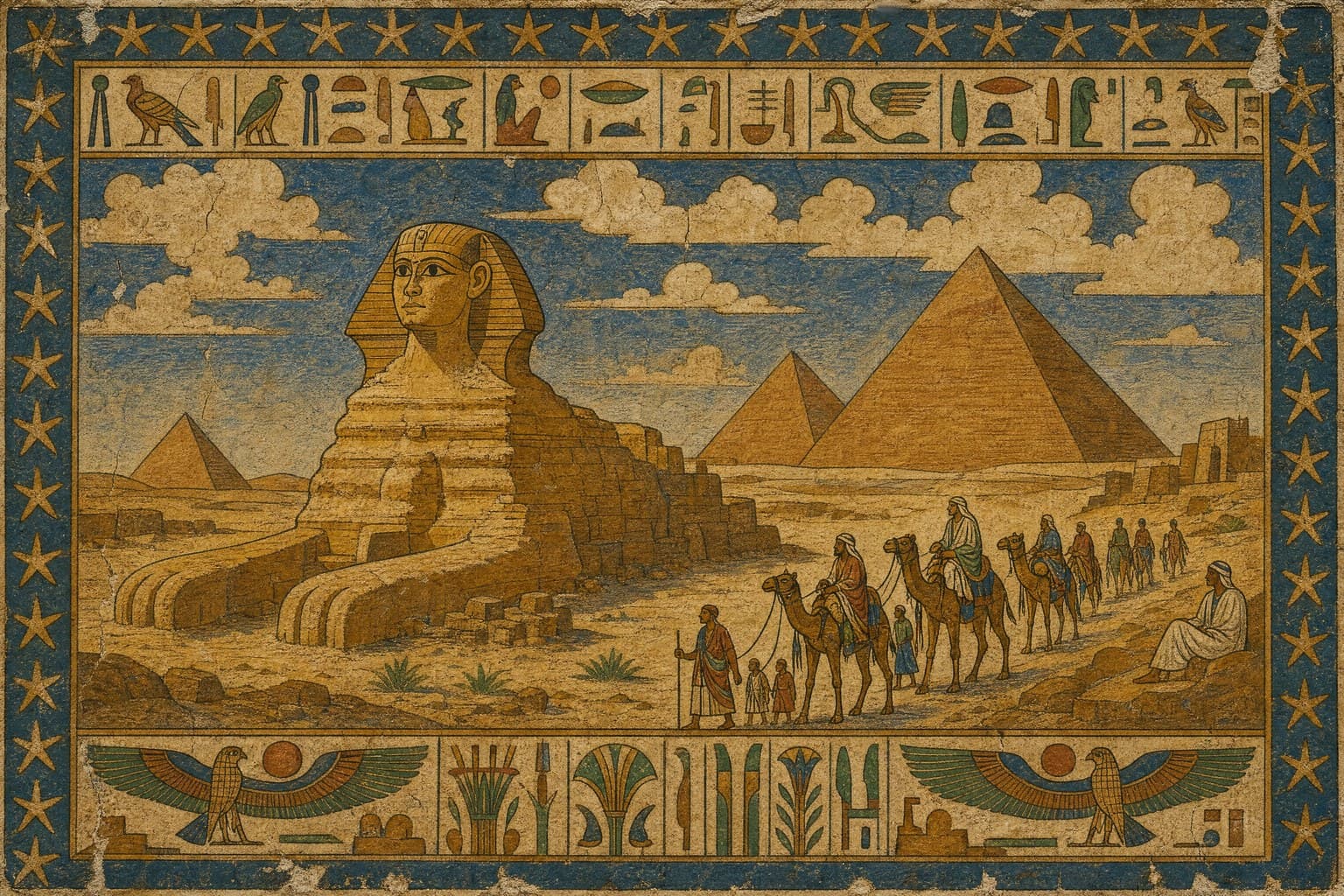 The Sphinx — Tomb-Wall Painting — Cinematic