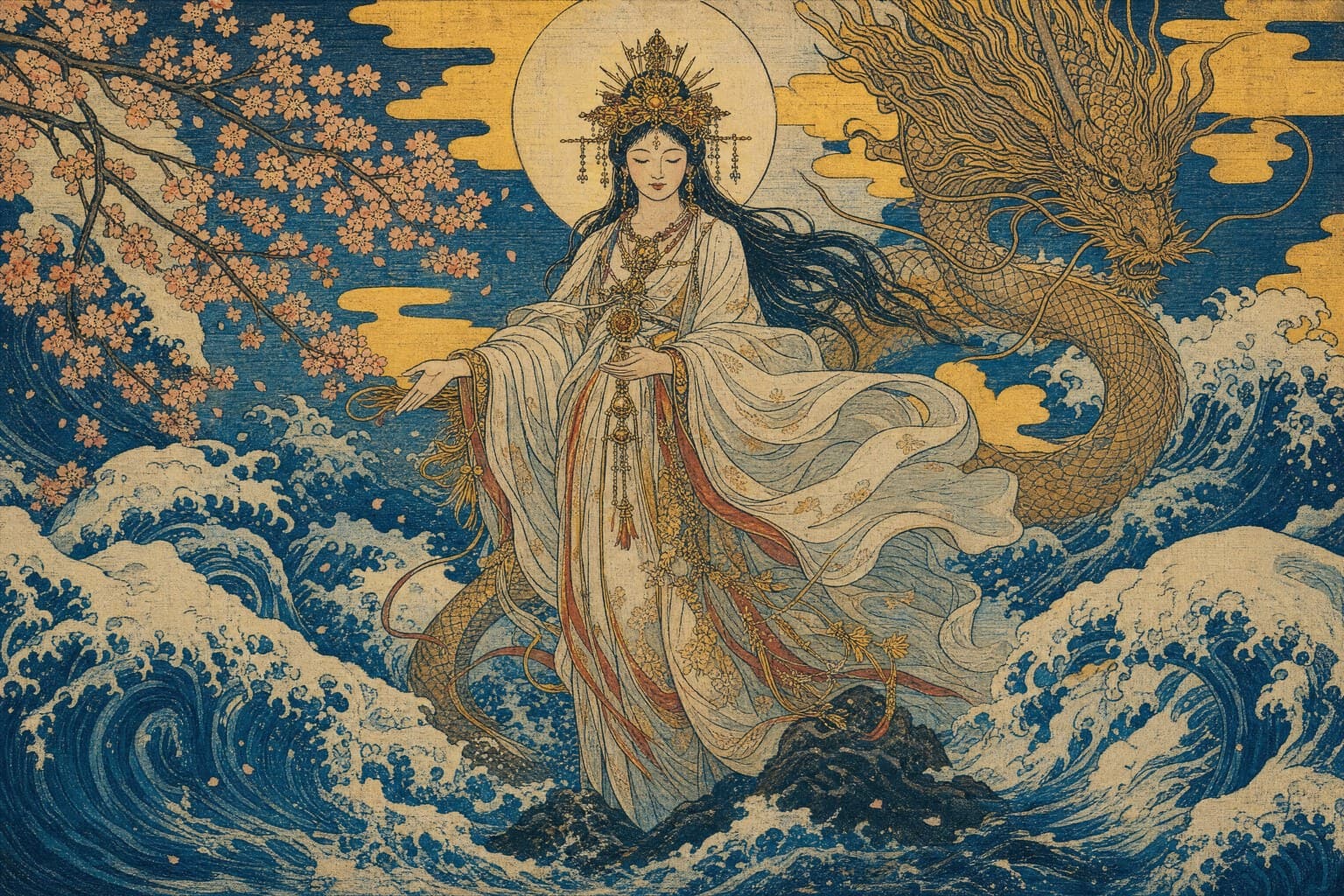 The Floating World — Ukiyo-e Woodblock — Cinematic