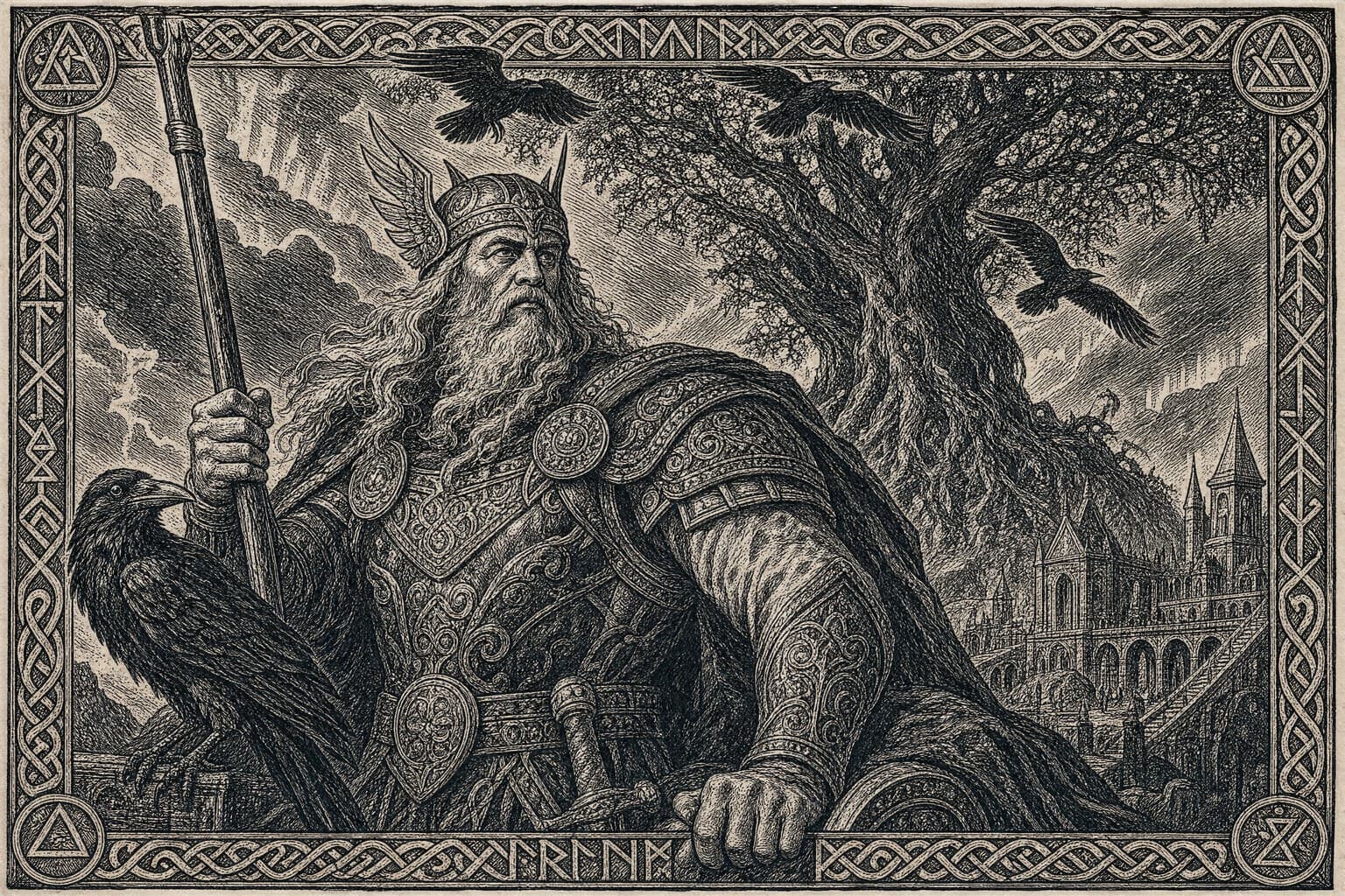 Asgard — Saga Woodcut — Cinematic