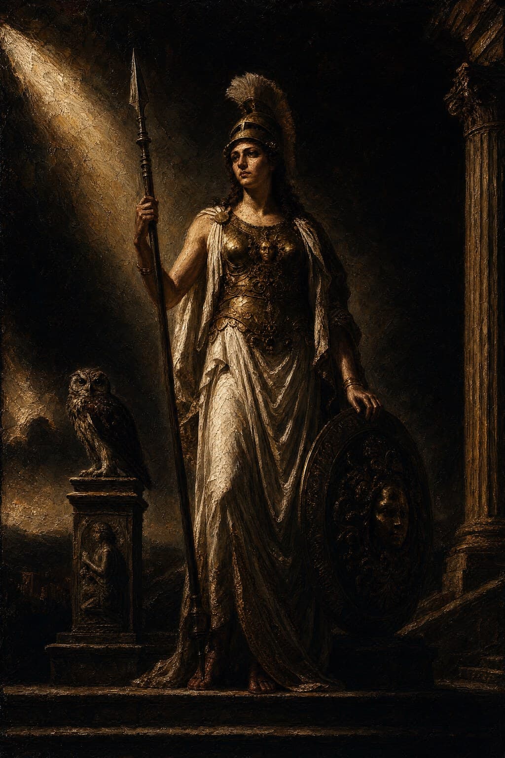 Athena — Baroque Tenebrism