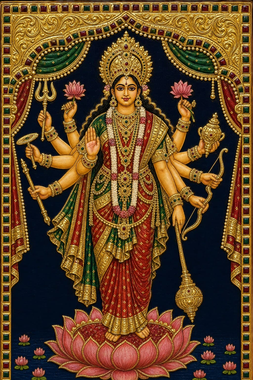 The Vedas — Tanjore Gold