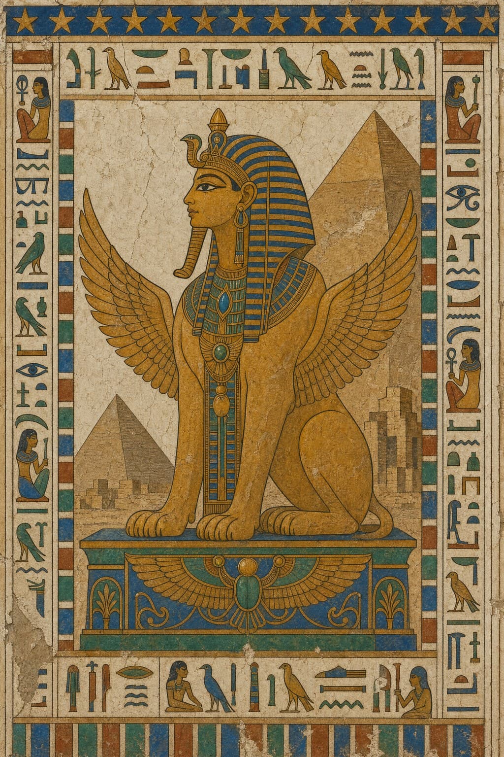 The Sphinx — Tomb-Wall Painting
