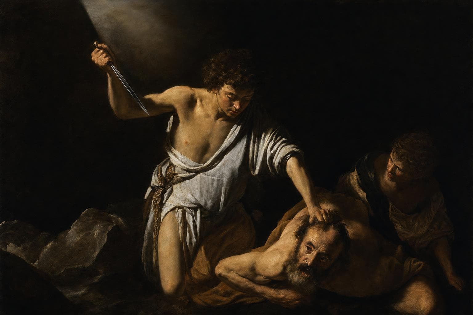 Myth in the style of Caravaggio