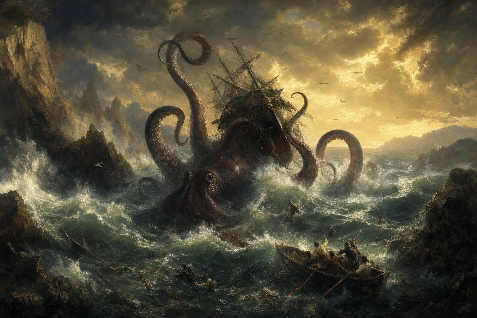 The Kraken — the cinematic scene
