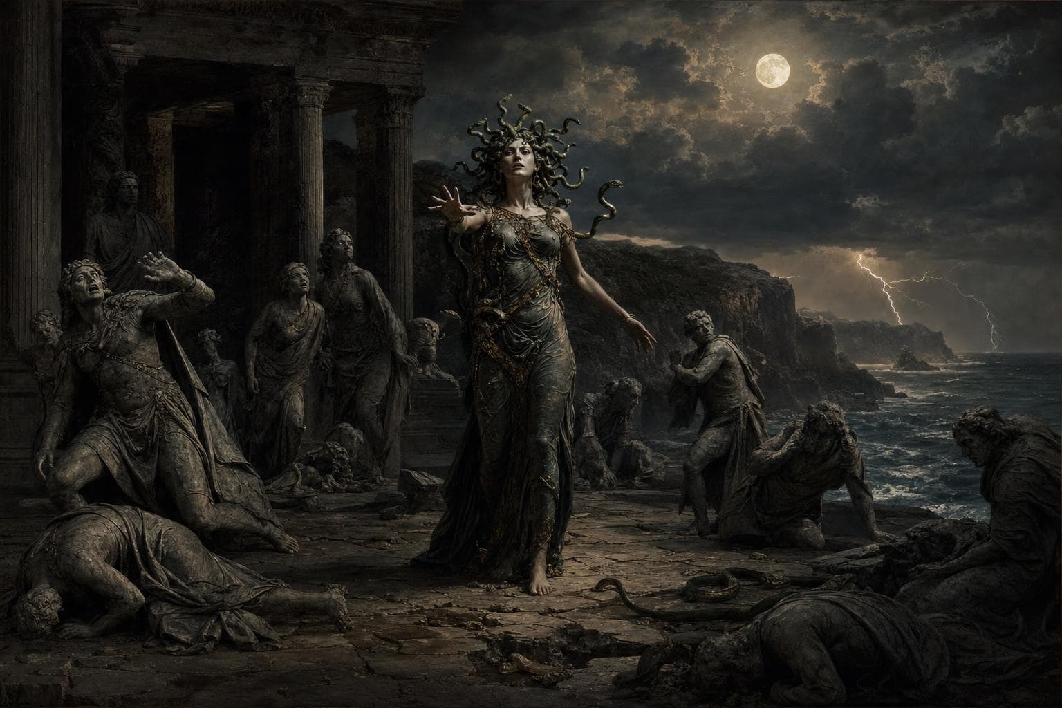 Medusa — the cinematic scene