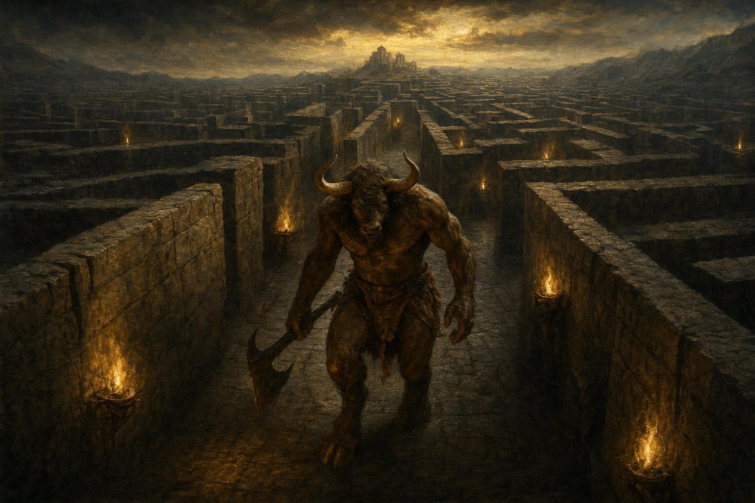 The Minotaur — the cinematic scene