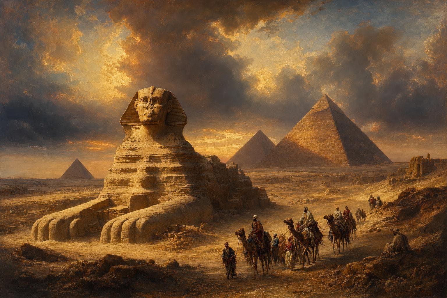 The Sphinx — the cinematic scene